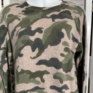 Magaschoni Cashmere Camouflage Sweater Size M